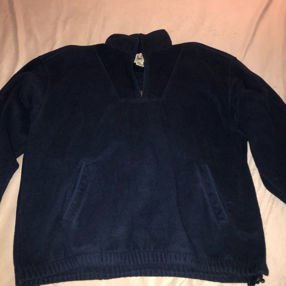 Quarter zip big pull over jacket